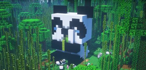 Minecraft Giant Baby Panda House Ideas and Design