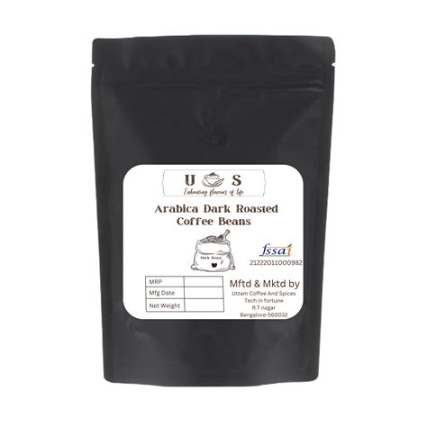 Arabica Dark Roasted coffee beans 1000gms - uFoodin