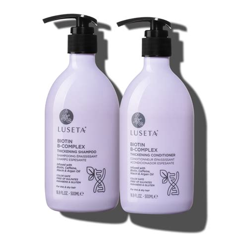 Luseta Biotin B-Complex Thickening Hair Loss Shampoo & Conditioner Set for Thin & Dry Hair ...