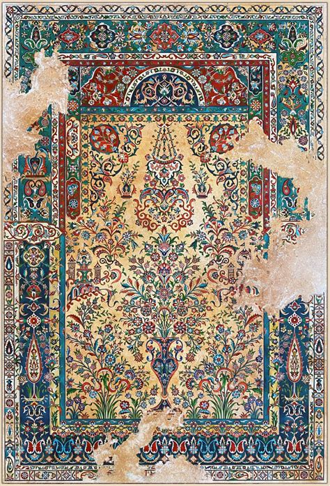 Persian Carpets Merge With Crumbling Concrete in Jason Seife’s Elaborate Paintings