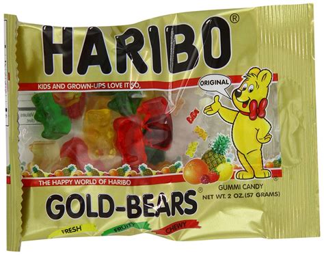 Haribo Gummi Bears Gold 2 oz. 144 Total