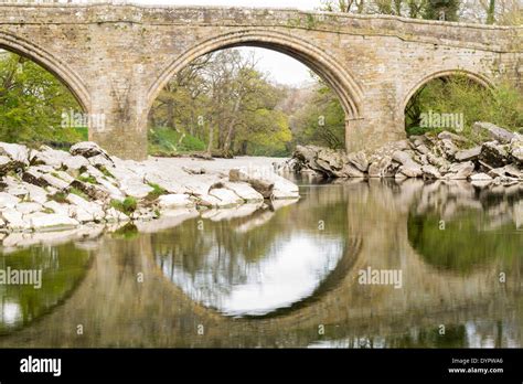 The famous Devils Bridge in Kirkby Lonsdale Cumbria Stock Photo - Alamy