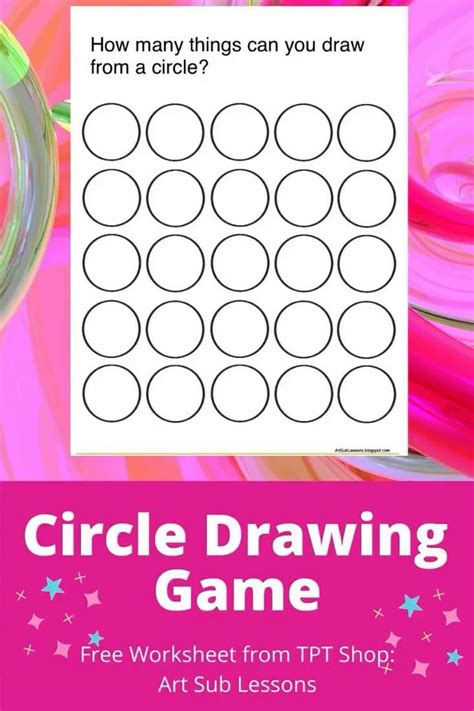 Circle Game - Free Art Worksheet - Distance Learning - Back to School ...