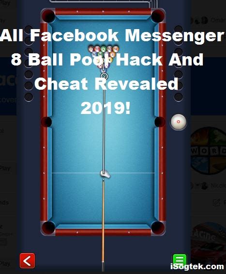 All Facebook Messenger 8 Ball Pool Hack And Cheat Revealed 2019!