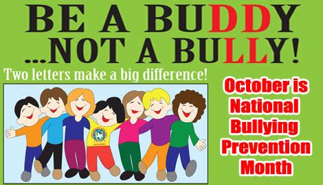 October is National Bullying Prevention Month | Mercer County Children's Advocacy Center