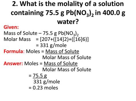 PPT - Molarity and Molality PowerPoint Presentation, free download - ID ...