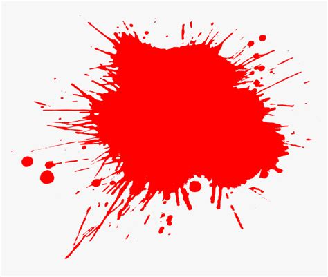 Red Paint Splatter Png, Transparent Png - kindpng