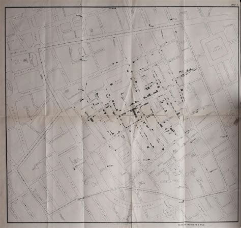 Map of the Broad Street pump from John Snow, On the mode of... | Download Scientific Diagram