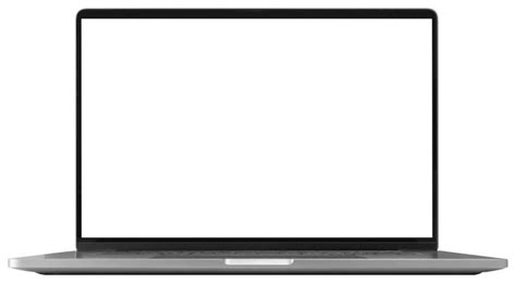 Premium Photo | Laptop with blank screen isolated on white background