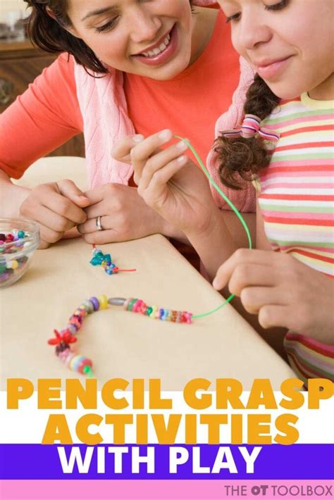 Pencil Grasp Activities with Fine Motor Play - The OT Toolbox