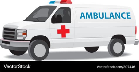 Ambulance van Royalty Free Vector Image - VectorStock