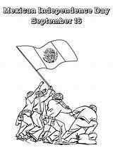 Mexican Independence Day Coloring Page sketch template