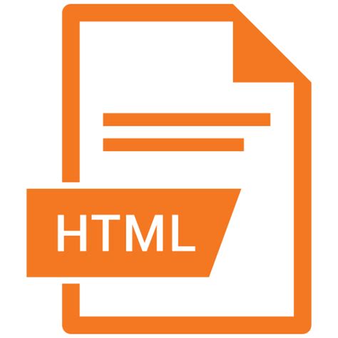 Document, extension, file, html icon