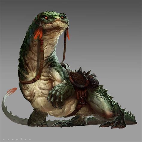 Giant riding gecko | Fantasy monster, Fantasy beasts, Creature concept art