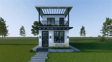 Amazing Two Storey Small House Design 4m x 7m - Dream Tiny Living