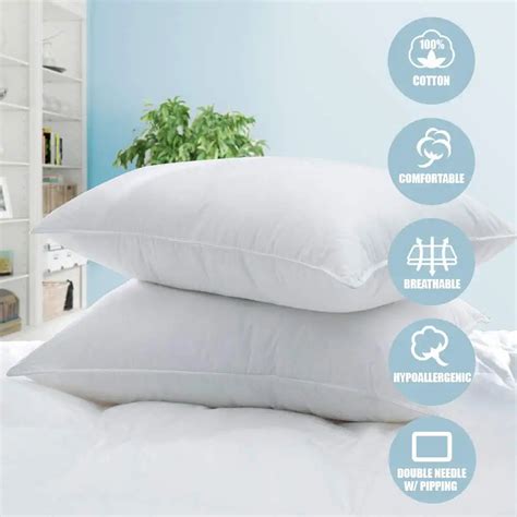 Hotel Collection Bed Pillows | 2 Pack – WHITE CLASSIC