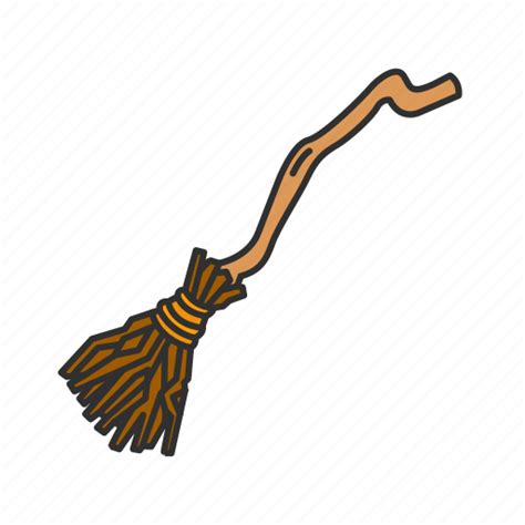 Broom, broom's witch, broomstick, halloween, holidays, horror, spooky icon