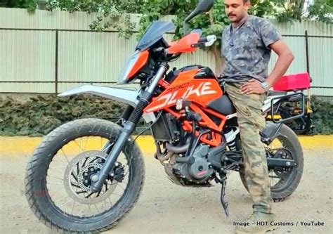 KTM Duke 390 modified into an off-road bike by owner for Rs 1.5 L