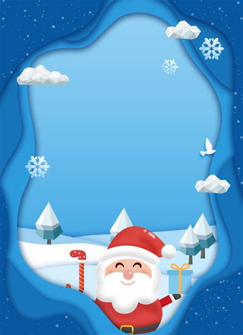 Cartoon Winter Christmas Santa Claus Background Wallpaper Image For Free Download - Pngtree