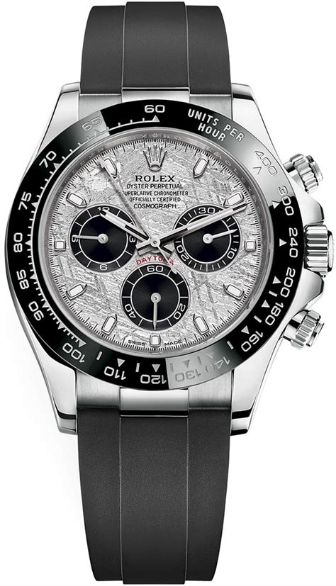 116519LN Meteorite Black Oysterflex Rolex Cosmograph Daytona White Gold ...