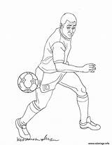Coloriage Pele Joueur De Football  JeColoriecom sketch template