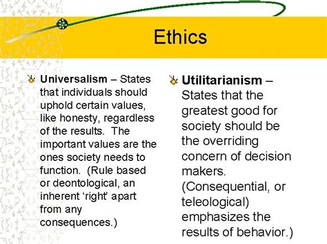 Universalism Ethics