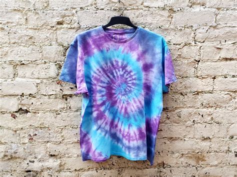 Blue & Purple Tie Dye Shirt Unisex All Sizes - Etsy