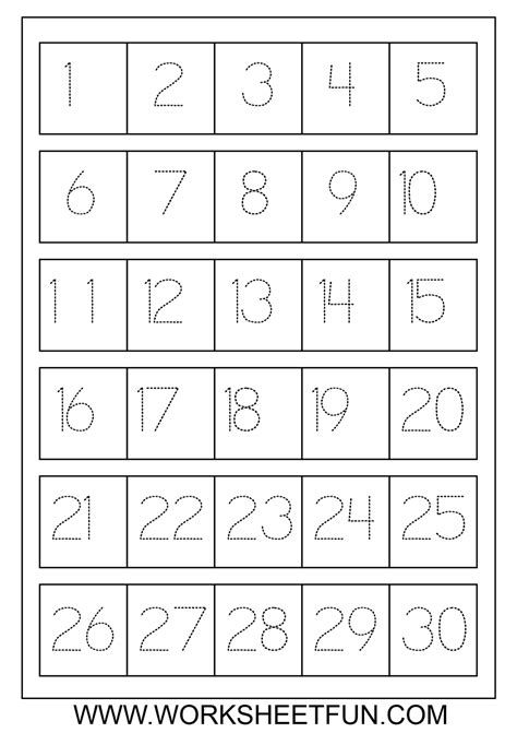 Free Printable Number Line To 30 - Free Printable