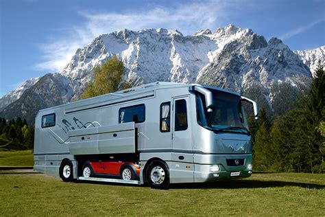 This $1.7 Million Luxury Motorhome has Its Own Side-Load Garage To Hold ...