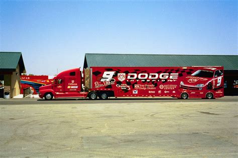 Vintage Nascar Race Car Hauler