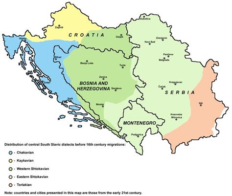 Maps on the Web | Serbo croatian, Croatian language, Language map