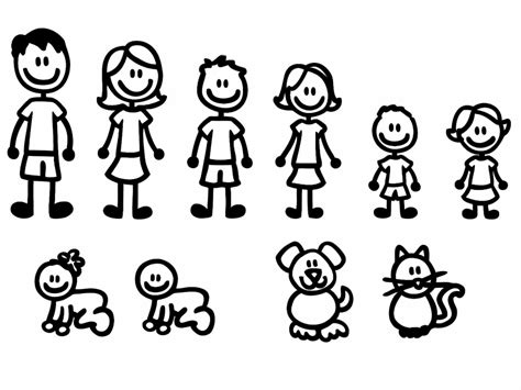 Download High Quality stick figure clipart family Transparent PNG ...