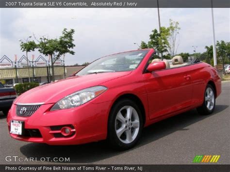 Absolutely Red - 2007 Toyota Solara SLE V6 Convertible - Ivory Interior | GTCarLot.com - Vehicle ...