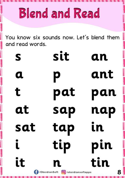 Jolly Phonics Group 1 worksheets (s, a, t, i, p, n) Jolly Phonics ...