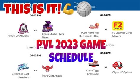 HERE IS THE SCHEDULE FOR THE PVL 2023 ALL-FILIPINO CONFERENCE - YouTube