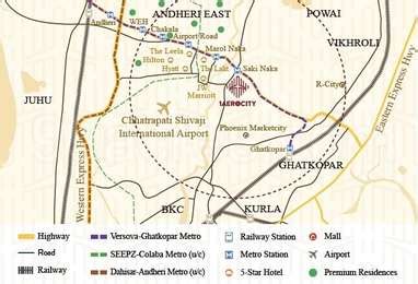 NIBR 1 Aerocity Map - Sakinaka, Mumbai Andheri-Dahisar Location Map