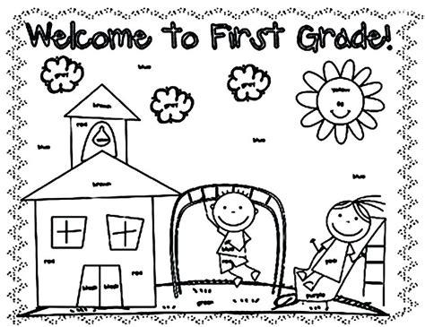 First Day Of School Coloring Pages For Preschoolers at GetDrawings ...