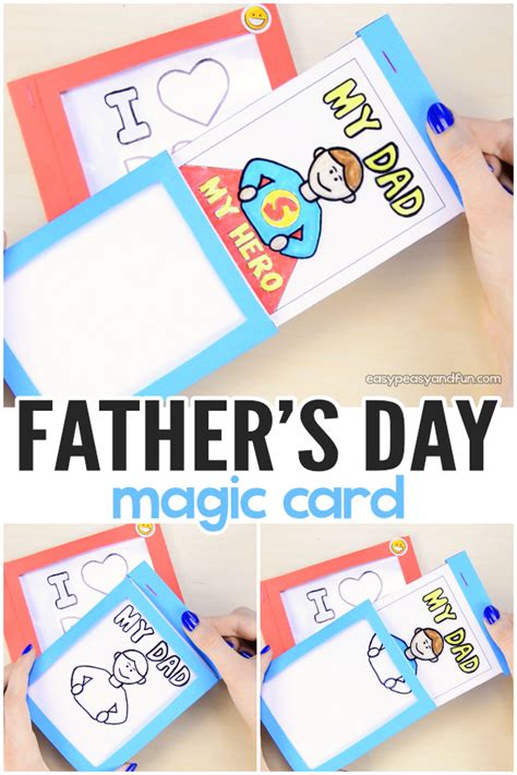 How to Make a DIY Father's Day Magic Card (Template Included) - Easy ...