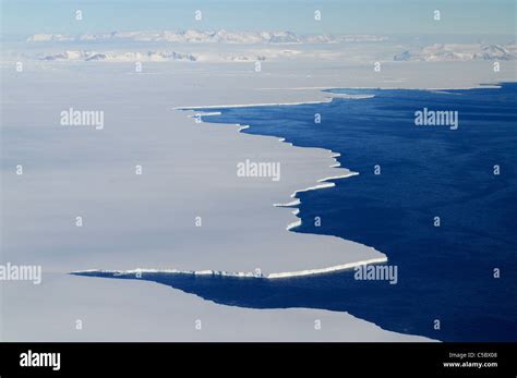 Drygalski Ice Tongue edge Terra Nova Bay Ross Sea Antarctica Stock Photo - Alamy