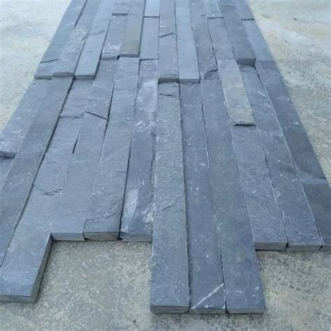 Natural Stone External Black Slate Wall Cladding Tile, Thickness: 10-15 mm at Rs 159/square feet ...