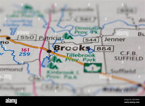 Brooks alberta map hi-res stock photography and images - Alamy