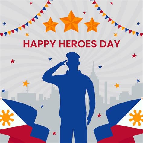 Premium Vector | Flat national heroes day illustration