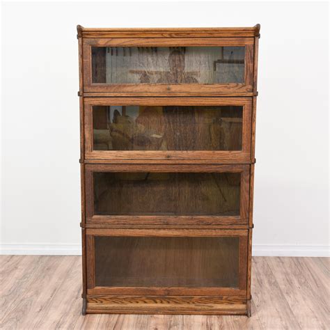 Solid Wood Bookcases With Glass Doors : This multifunctional bookcase is made from solid oak ...