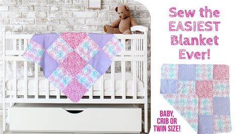 ♡How to Sew an EASY Quilted Baby Blanket! Patterns and directions in ...