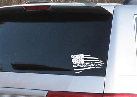 We The People American Flag Patriotic Vinyl Decal Car Window | Etsy in ...