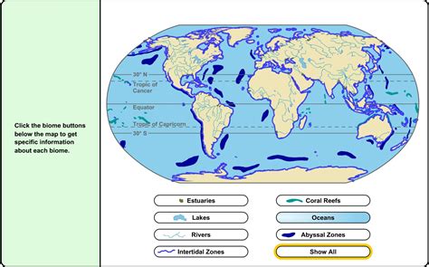 Freshwater Biome Map