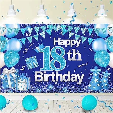 HAPPY 18TH BIRTHDAY Banner Backdrop Party Decorations Photography Background $15.25 - PicClick