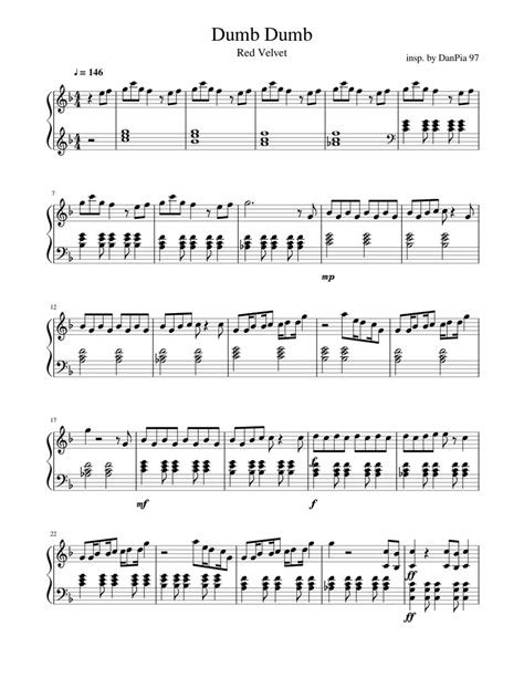 Dumb Dumb Sheet music for Piano (Solo) | Musescore.com