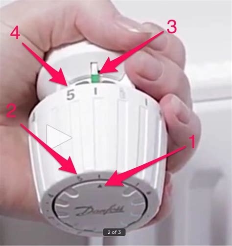 How to adjust danfoss thermostatic radiator valve (TRV) — Absolute Mechanical