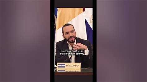 Inspiring speech by Nayib Bukele, he wants El Salvador to be a ...